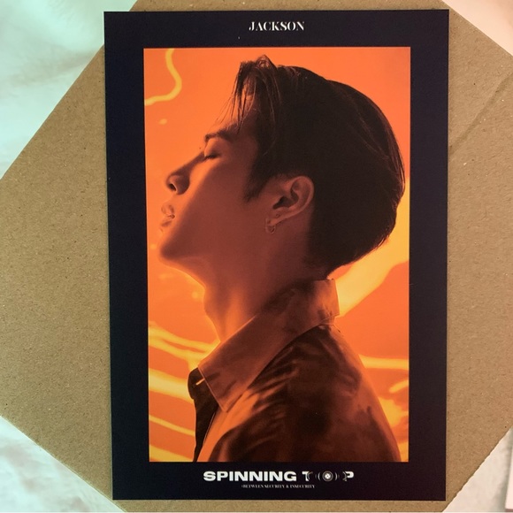 GOT7 Spinning Top Official PREORDER Postcard Set + Sticker Sheet - Picture 5 of 11